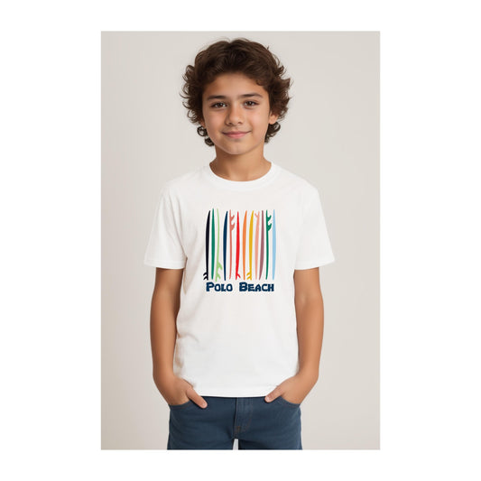 Camiseta Classic  Kids Boards  Blanco