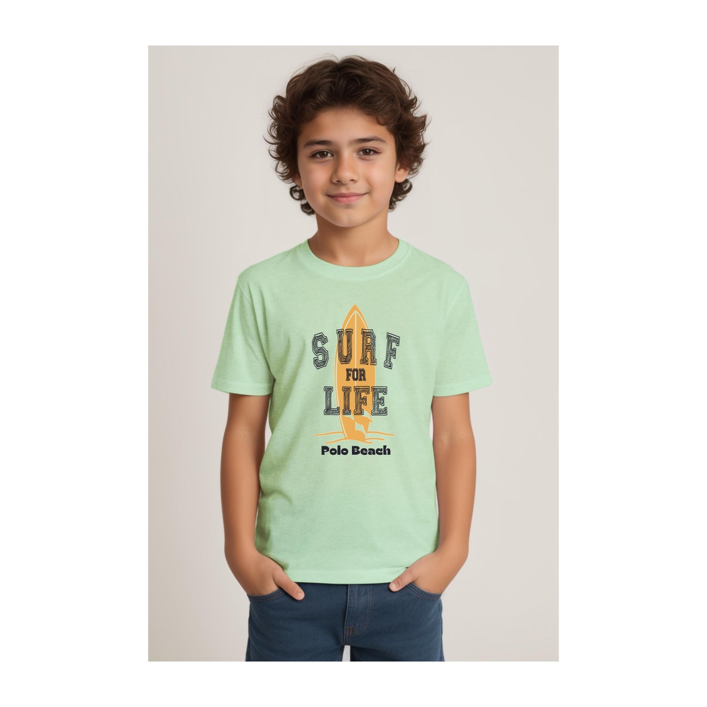 Camiseta Classic  Kids Surf Life  Blanco