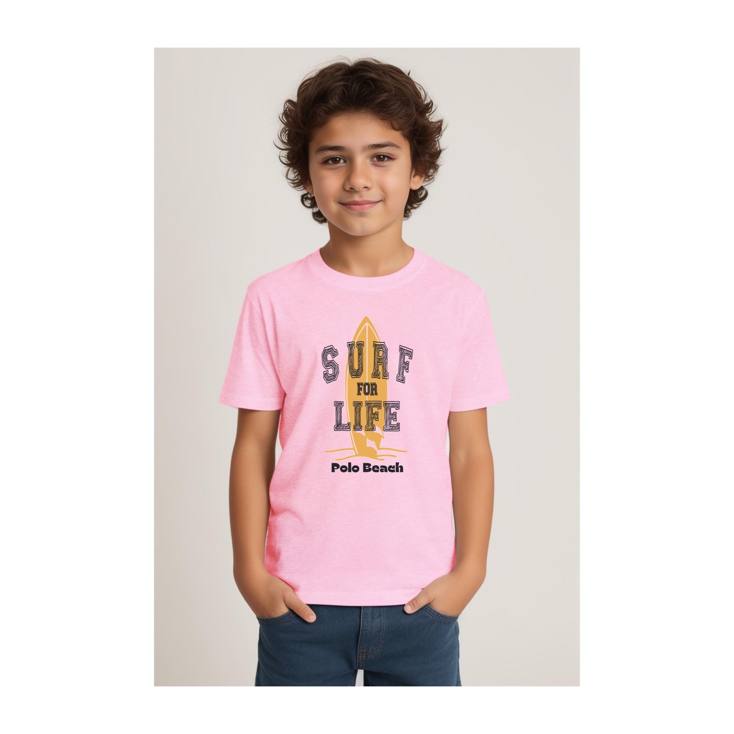 Camiseta Classic  Kids Surf Life  Blanco